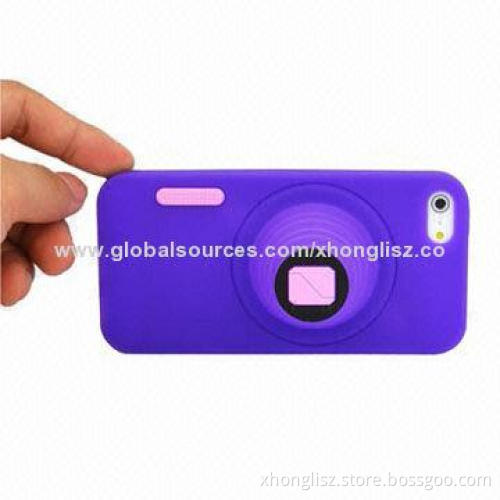 Fashionable Cute Silicone Mobile Phone Case for iPhone with Different Colors and Styles Welcomed